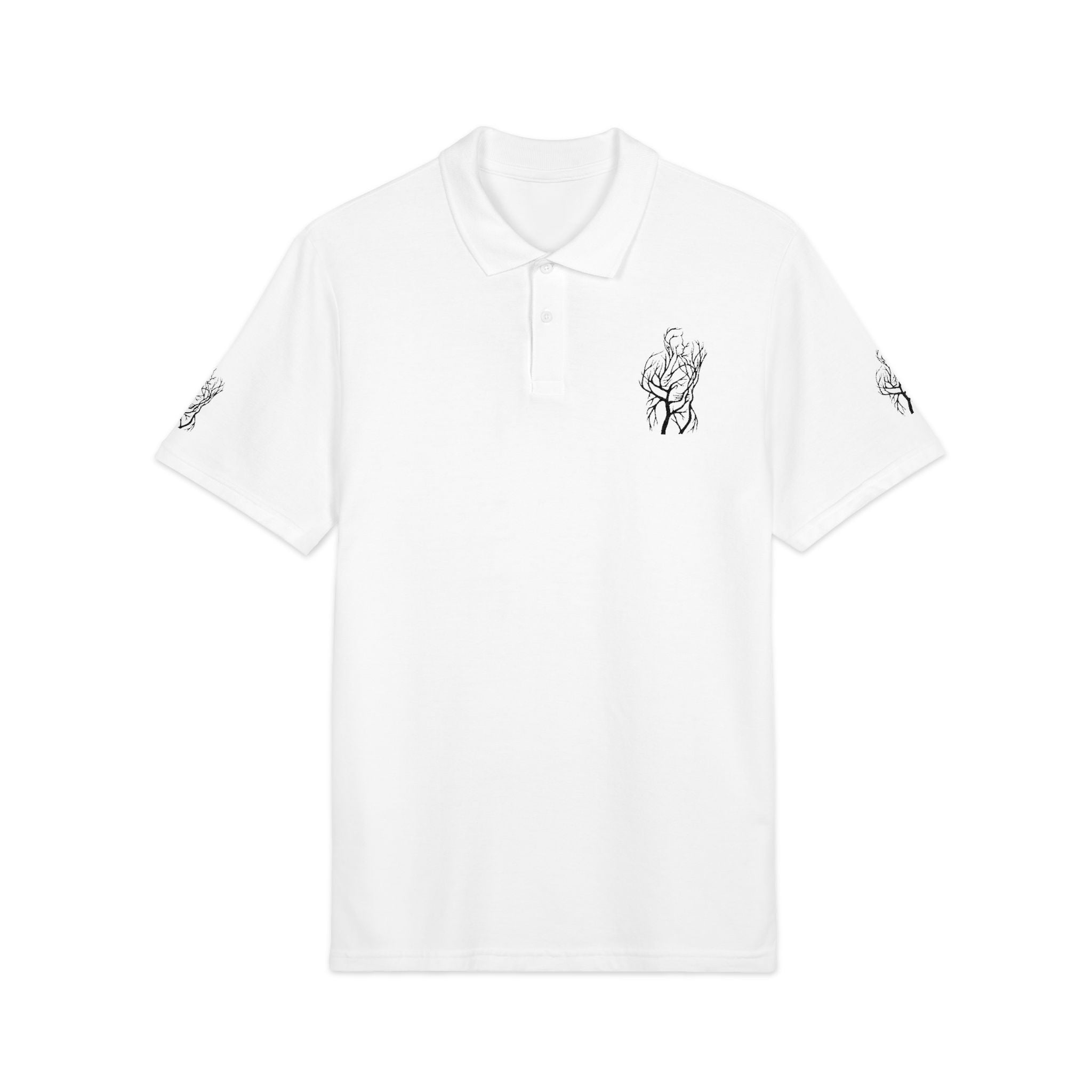 Embroidered Tree Lovers Art Polo Shirt