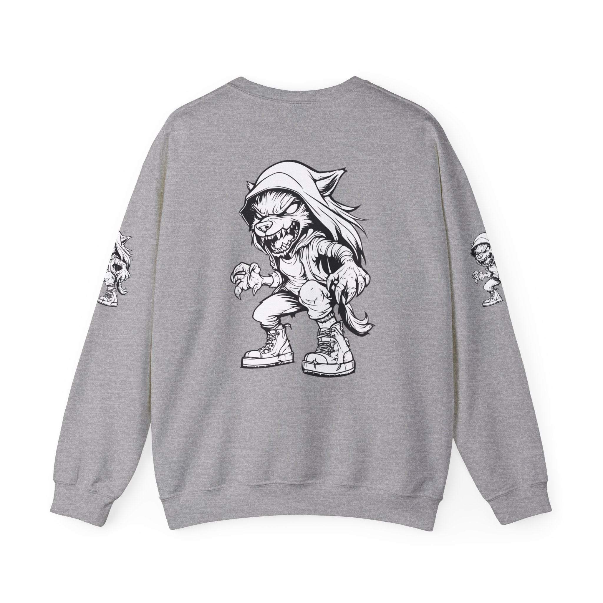 Wild Hood Wolf Streetwear Sweatshirt