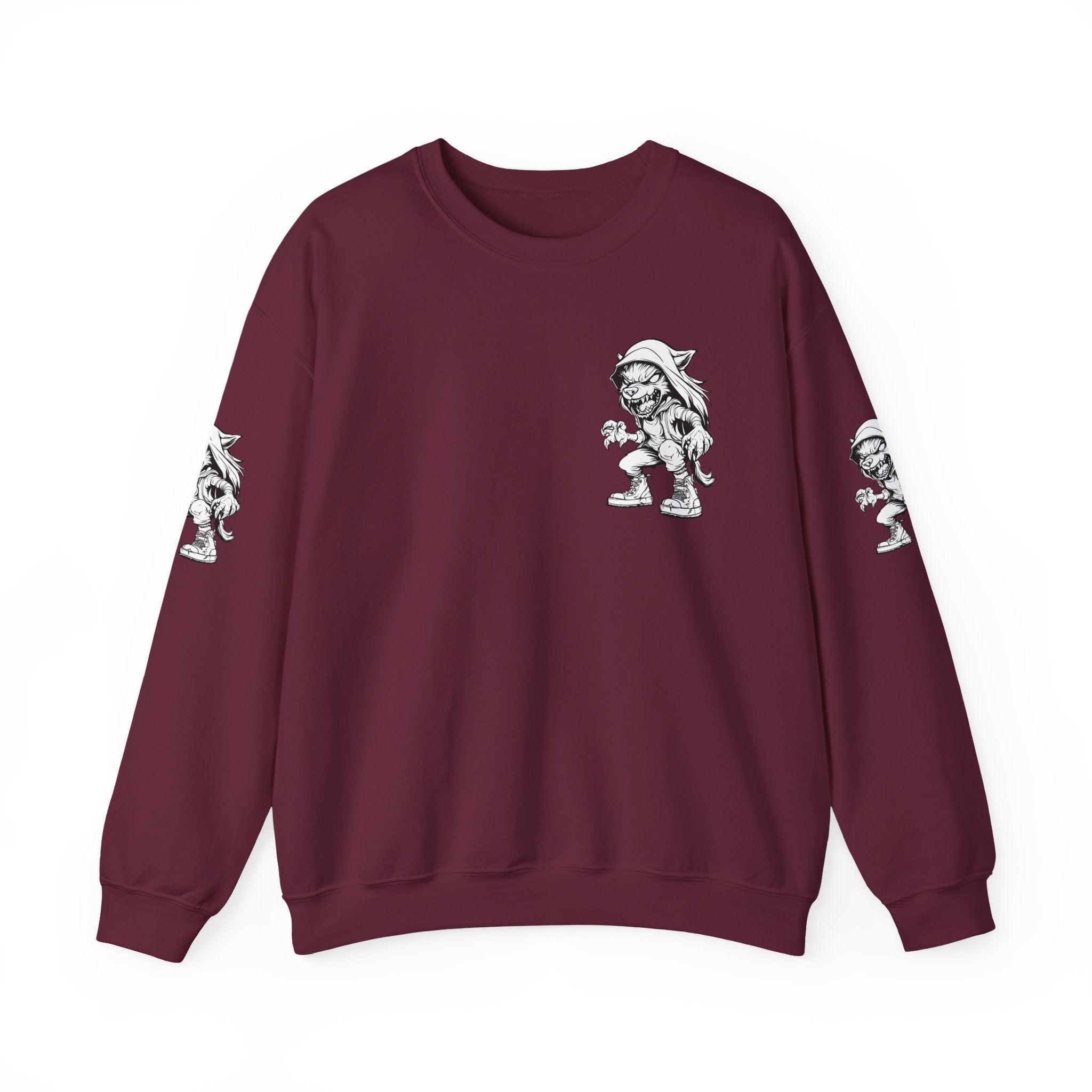 Wild Hood Wolf Streetwear Sweatshirt