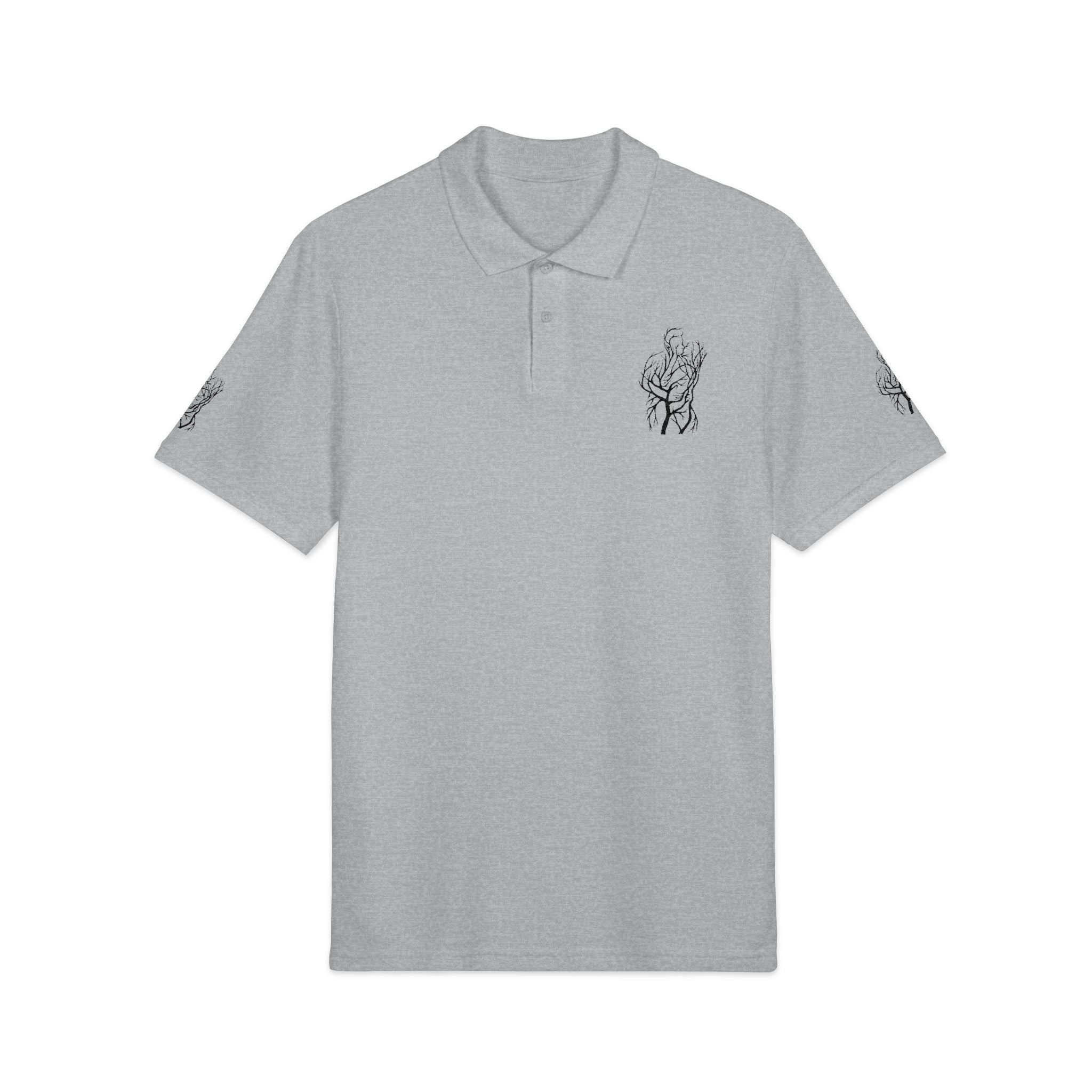 Embroidered Tree Lovers Art Polo Shirt