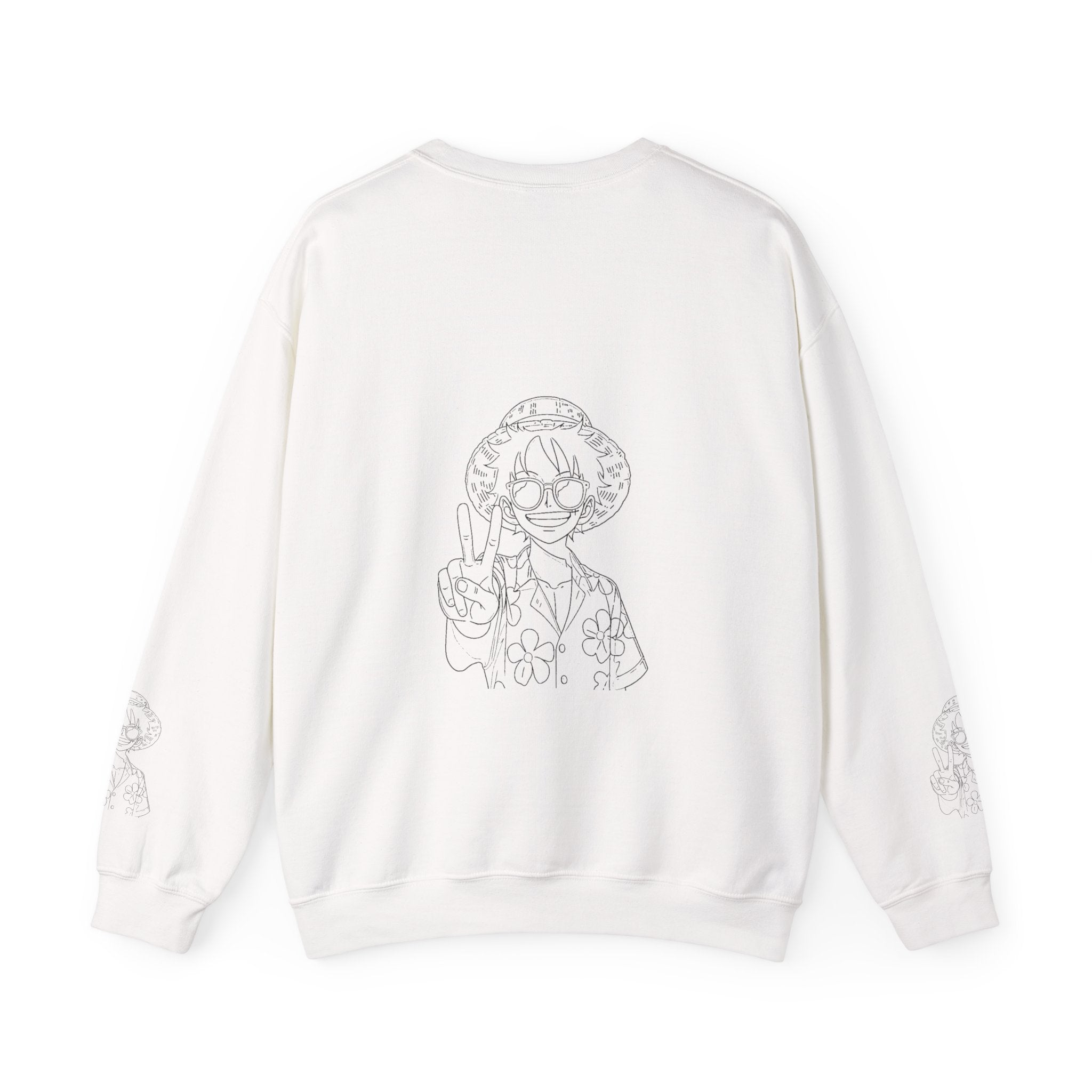 Peaceful Pirate Traveler Sweatshirt – Cool Vacation Ink Art